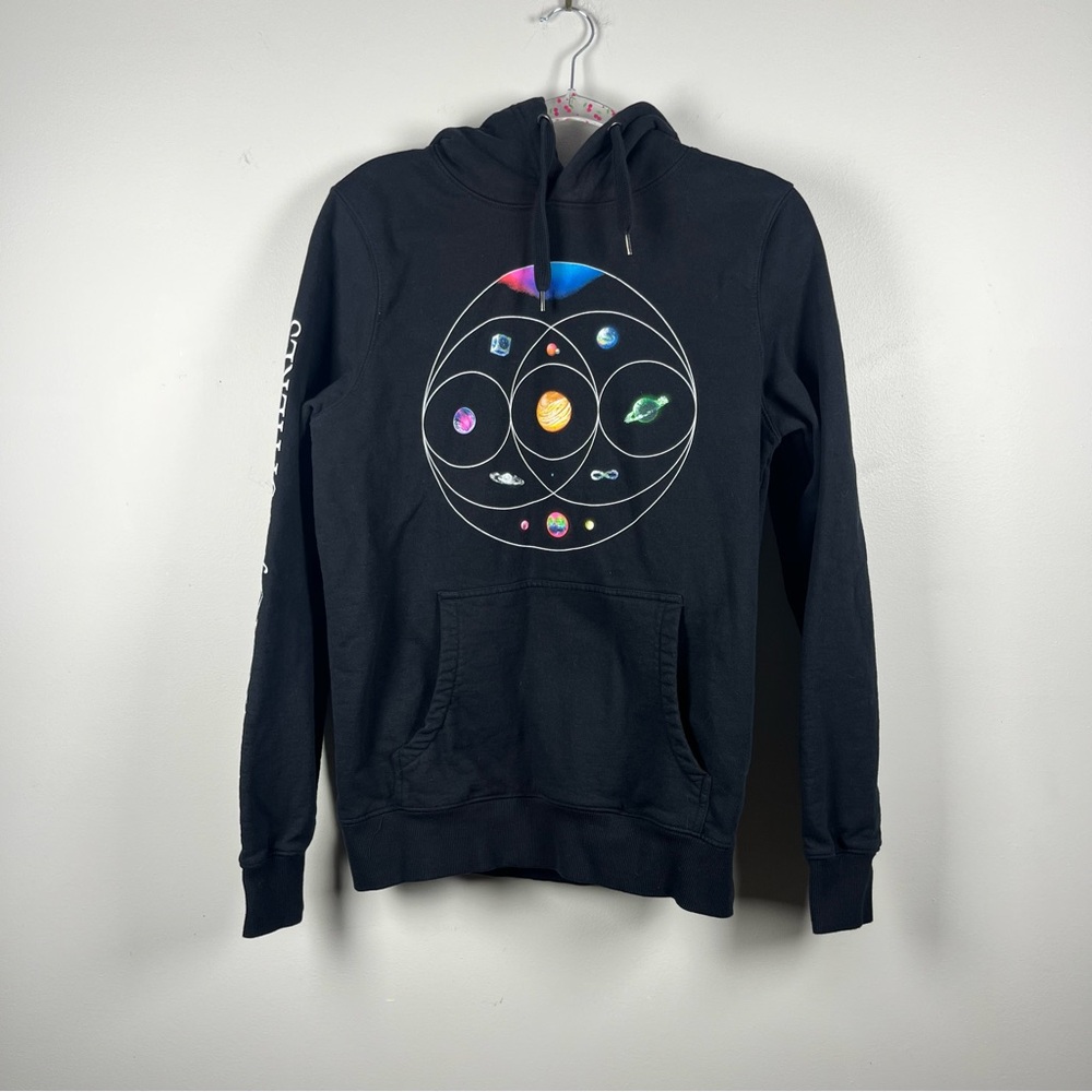 Coldplay 2023 Music of the Spheres Concert Tour Hoodie Hooded Sweatshirt Medium